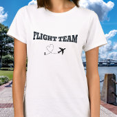 Travel Family Vacation Black Flight Team Airplane Tシャツ