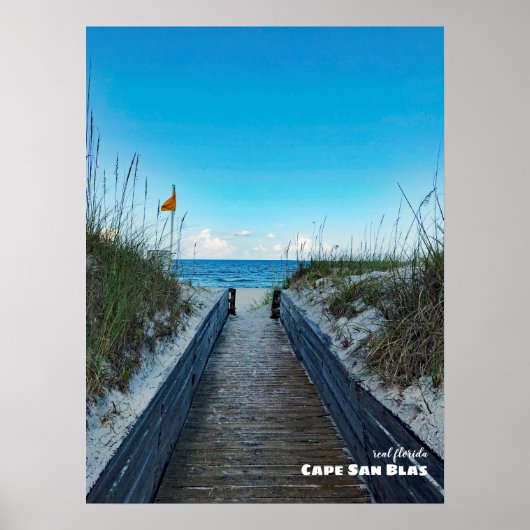 Travel | Florida - Warning Flag, Cape San Blas ポスター (正面)