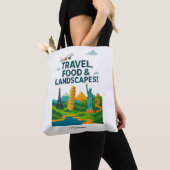 Travel, Food & Landscapes Tote Bag | Add Text/Name トートバッグ (クローズアップ)