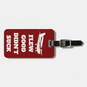 Travel Funny “Flew Good Didn’t Suck” and Airplane ラゲッジタグ (正面横)