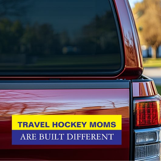 Travel Hockey Moms are Built Different バンパーステッカー
