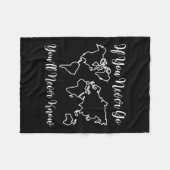 Travel - If You Never Go, You'll Never Know フリースブランケット (正面(横))