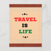 Travel Is Lifeはがき ポストカード (正面)