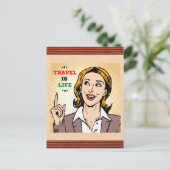 Travel Is Lifeはがき ポストカード (スタンド正面)