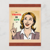 Travel Is Lifeはがき ポストカード (正面)