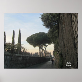 Travel | Italy - Appian Way Evening Stroll ポスター