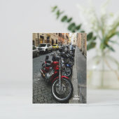 Travel | Italy - Rome, Motorcycles parked ポストカード (スタンド正面)