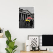 Travel | Italy - Rome, Rainy Day at the Pantheon ポスター (ホームオフィス)