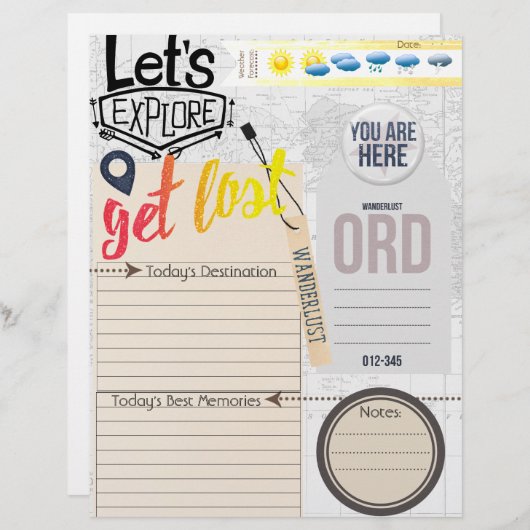 Travel Journalの挿入について (正面/裏面)