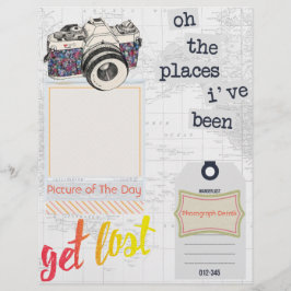 Travel Journal 「写真・オブ・ザ・デイ」垂直ページ
