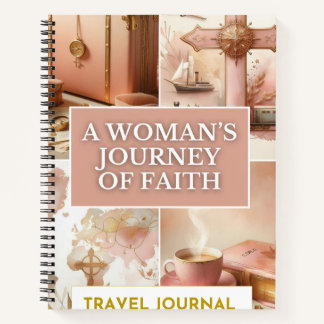Travel Journal - A Woman's Journey Of Faith - Pink ノートブック