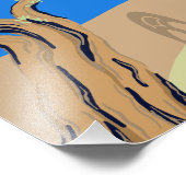 Travel keepsake Greek afternoon olive tree scene フォトプリント (角)