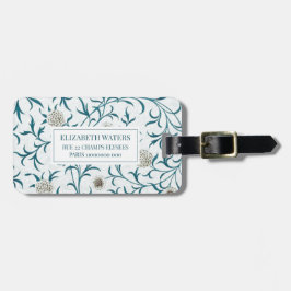 TRAVEL LAGAGEタグ： WILLIAM MORRIS :フローラ ラゲッジタグ