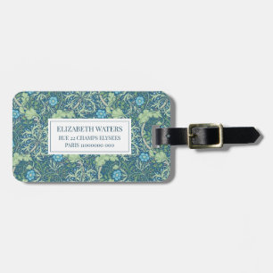 TRAVEL LAGAGE TAG : WILLIAM MORRIS ：海藻 ラゲッジタグ