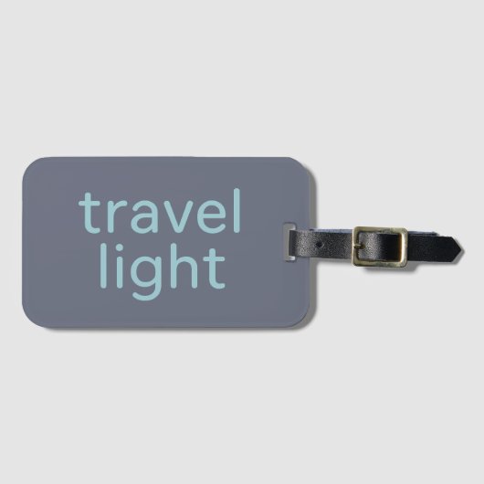 Travel Light ラゲッジタグ (正面横)