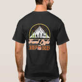 Travel Light, Camp Deep | Minimalist Camping Adven Tシャツ (裏面)