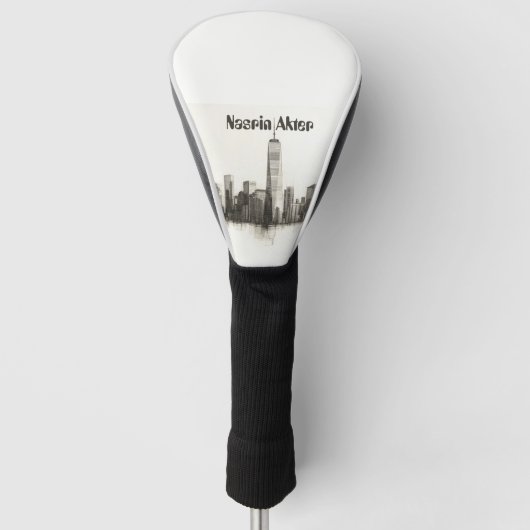Travel lover personalize your name ゴルフヘッドカバー (正面)