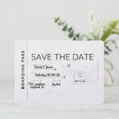 travel lover save the date boarding pass セーブザデート (スタンド正面)