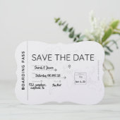 travel lover save the date boarding pass セーブザデート (スタンド正面)