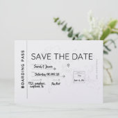 travel lover save the date boarding pass セーブザデート (スタンド正面)