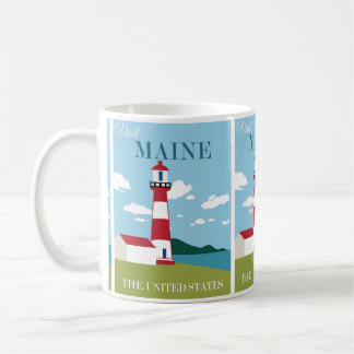Travel Maine, USA:ホリデーデスティネーション コーヒーマグカップ