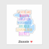 Travel Michigan Sand Dunes Theme Vinyl Sticker シール (シート)