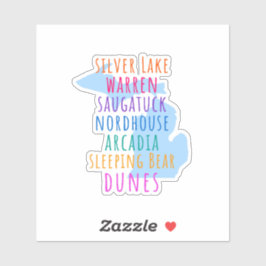 Travel Michigan Sand Dunes Theme Vinyl Sticker シール