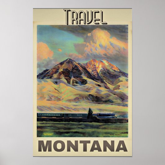 Travel Montana poster, ポスター (正面)