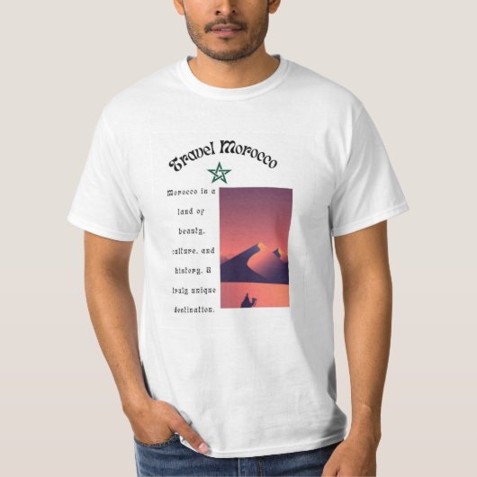Travel Morocco  Tシャツ (正面)