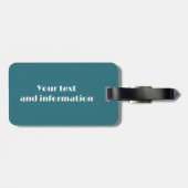 Travel Mountain Sunset Retro Outdoors ラゲッジタグ (裏面横)