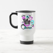 Travel mug with a pro-life message. トラベルマグ (左)
