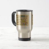 Travel mug with a pro-life message. トラベルマグ (正面左)