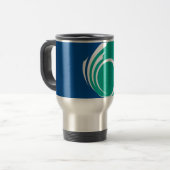 Travel Mug with Flag of Ottawa, Canada トラベルマグ (正面左)