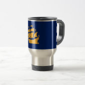 Travel Mug with Flag of Quebec City, Canada トラベルマグ (正面右)