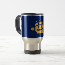 Travel Mug with Flag of Quebec City, Canada トラベルマグ