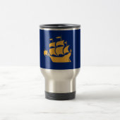 Travel Mug with Flag of Quebec City, Canada トラベルマグ (中央)