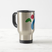 Travel Mug with Flag of Seoul, South Korea トラベルマグ (正面左)