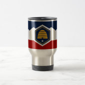 Travel Mug with Flag of Utah, USA トラベルマグ (中央)