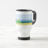 Travel mug with Stegosaurus Jascaro Graphics トラベルマグ (正面右)