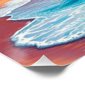 Travel Poster | Manhattan Beach Wallart Home Deco ポスター (コーナー)