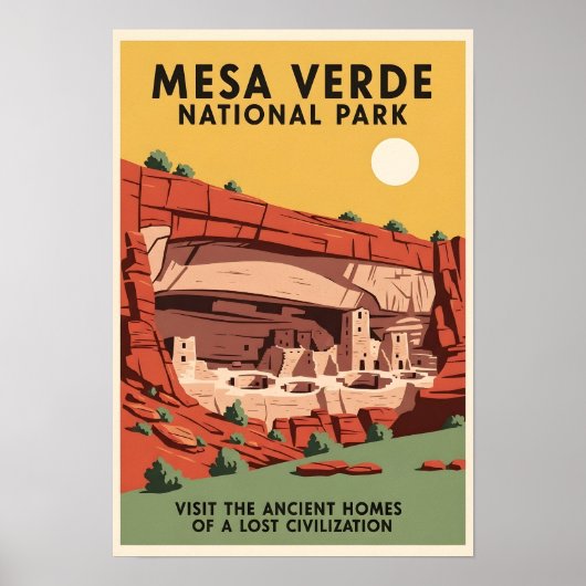 Travel Poster Mesa Verde National Park  ポスター (正面)