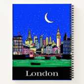 Travel Poster of London by Night Journal ノートブック (裏面)