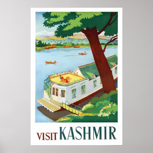 Travel Poster Visit Kashmir ポスター (正面)