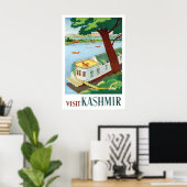 Travel Poster Visit Kashmir ポスター (ホームオフィス)