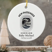 Travel Pregnancy Announcement Passenger On Board セラミックオーナメント