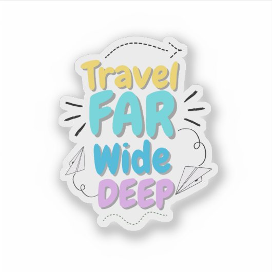 Travel Quote Sticker  シール (正面)