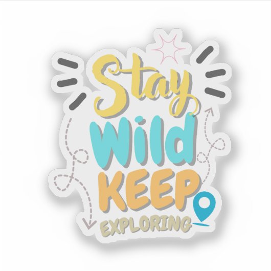 Travel Quote sticker  シール (正面)