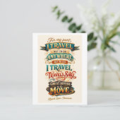 Travel Quote: The Great Affair Is to Move ポストカード (スタンド正面)