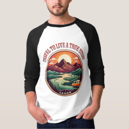 Travel Real Story Tee — No Fake Journeys Badge Tシャツ