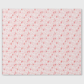 Travel Romantic Love You Red Airplane Custom ラッピングペーパー (フラット)